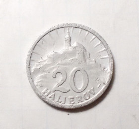 Словаччина Словакия ^/--/^ Словакия 20 хеллеров 1943 ^_^^^ Словаччина 20 хеллерів 1943 - фото фото фото