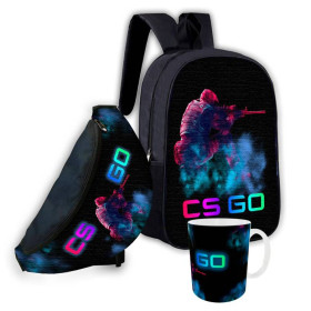 Рюкзаки, сумки Рюкзаки, сумки ^/--/^ Набор детский CS:GO Counter-Strike рюкзак 36 /--/ х /--/ 27 /--/ см сумка-бананка,кружка с принтом для мальчика (01634 ^_^^^ Набір дитячий CS:GO Counter-Strike рюкзак 36 /--/ х /--/ 27 /--/ см сумка-бананка,гуртка з принтом для хлопчика (1643) - фото фото фото