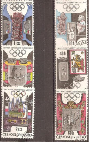 Чехословаччина Чехословакия ^/--/^ Чехословакия 1968 Sc.1531-1536 гаш. ПОЛНАЯ серия ^_^^^ Чехословаччина 1968 Sc.1531-1536 гаш. Повна серія - фото фото фото
