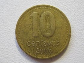 Аргентина Аргентина ^/--/^ Аргентина 10 сентаво 2006 года. Не магнитная 34497 ^_^^^ Аргентина 10 вересня 2006 року. Не магнітна 34497 - фото фото фото