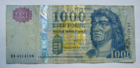 Угорщина Венгрия ^/--/^ 1000 ФОРИНТІВ = 2012 р. = УГОРЩИНА ^_^^^ 1000 ФОРИНТОВ = 2012 г. = УГОРЩИНА - фото фото фото
