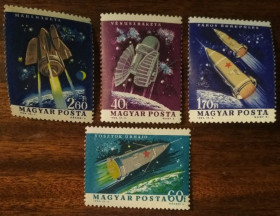 Угорщина Венгрия ^/--/^ Венгрия Исследование космического пространства 1964 ^_^^^ Угорщина Дослідження космічного простору 1964 - фото фото фото