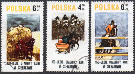 Польща Польша ^/--/^ Польща 1980 - 150-річчя кінного заводу в Серакуві  (Гб) ^_^^^ Польша 1980 - 150-летие конного завода в Серакуве (Гб) - фото фото фото