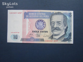 Перу Перу ^/--/^ Банкнота 10 инти Перу 1987 UNC пресс ^_^^^ Банкнота 10 інті Перу 1987 UNC прес - фото фото фото