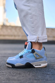 Кросівки Кроссовки ^/--/^ Nike Air Jordan Retro 4 /--/ SE University Blue Tech Grey Blue Black 36 39 - фото фото фото