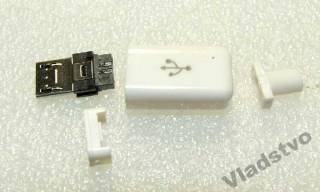 Порти, роз'єми Порты, разъемы ^/--/^ JC /--/ 002 Штекер microusb разъем коннектор  роз&amp;apos;єм зарядки планшетов и смартфонов 5 /--/ к папа БЕЛЫЙ micro usb ^_^^^ JC /--/ 002 Штекер microusb разъем коннектор разъём зарядки планшетов и смартфонов 5 /--/ к папа Белый micro usb - фото фото фото