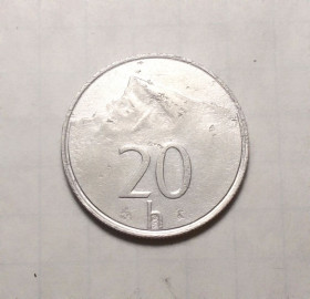 Словаччина Словакия ^/--/^ Словакия 20 хеллеров 1994 ^_^^^ Словаччина 20 хеллерів 1994 - фото фото фото
