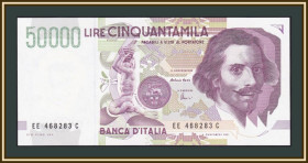 Італія, Ватикан Италия, Ватикан ^/--/^ Италия 50000 лир 1999 P-116  (116 /--/ c.2) UNC ^_^^^ Італія 50000 лір 1999 P-116 (116 /--/ c.2) UNC - фото фото фото