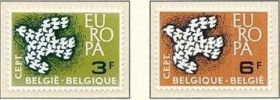 Інше Другое ^/--/^ Бельгия Европа СЕПТ 1961 MH ^_^^^ Бельгія Європа СЕПТ 1961 MH - фото фото фото