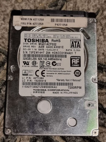 Жорсткі диски Жесткие диски ^/--/^ 100% hdd 2.5 320 гб toshiba 7200 99.1/100 жесткий диск mq /--/ 01 /--/ acf /--/ 032 тошиба 7 /--/ mm slim 7 /--/ мм слим - фото фото фото