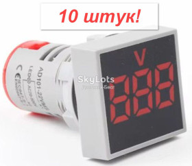 Амперметри, вольтметри Амперметры, вольтметры ^/--/^ 10 штук! AC вольтметр 0,40&amp;quot; 60-500 вольт красный квадратный для врезки     (060 /--/ R) опт ^_^^^ 10 штук! AC вольтметр 0,40&amp;quot; 60-500 вольт червоний квадратний для врізки (060 /--/ R) опт - фото фото фото