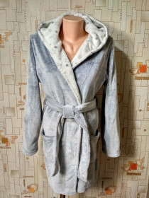 Інший одяг Другая одежда ^/--/^ Халат жіночий сірий. Пухнастик NEW LOOK p-p L ^_^^^ Халат женский серый. Пухнастик NEW LOOK p-p L - фото фото фото