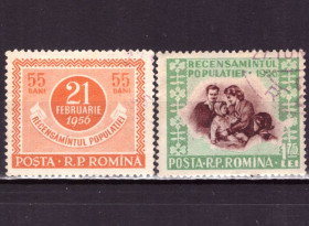 Румунія Румыния ^/--/^ Румыния. Национальная перепись    (серия) 1956 г. ^_^^^ Румунія. Національний перепис (серія) 1956 - фото фото фото