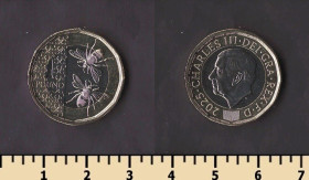 Єлизавета II (після ) Елизавета II (после ) ^/--/^ Великобритания 1 фунт 2025 ^_^^^ Велика Британія 1 фунт 2025 - фото фото фото