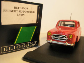 : Закордонні : Зарубежные ^/--/^ Peugeot 403 Pompiers Lyon. Eligor 100430  -2221- ^_^^^ Peugeot 403 Pompiers Lyon Eligor 100430 -2221- - фото фото фото