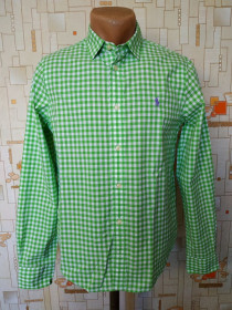 Сорочки Рубашки ^/--/^ Сорочка зелена клітка POLO RALPH LAUREN p-p М ^_^^^ Зелёная клетка POLO RALPH LAUREN p-p М - фото фото фото