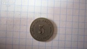Німецька імперія (-) Германская империя (-) ^/--/^ 5 ПФЕНИНГОВ 1896 Г ^_^^^ 5 ПФЕНІНГОВ 1896 - фото фото фото