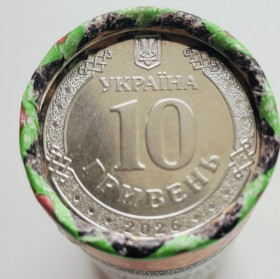 Обігові Обиходные ^/--/^ Рол 10 гривен 2026 р. Ми сильні Ми разом Кіровоградська область ^_^^^ Рол 10 гривен 2026 г. Мы сильны Мы вместе Кировоградская область - фото фото фото