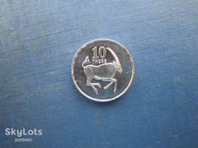 Ботсвана Ботсвана ^/--/^ Монета 10 тхебе Ботсвана 2002 фауна антилопа - фото фото фото