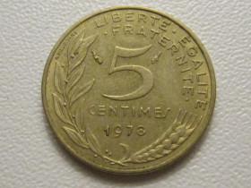 Франція Франция ^/--/^ Франция 5 сантимов 1978 года 38259 ^_^^^ Франція 5 сантимів 1978 року 38259 - фото фото фото