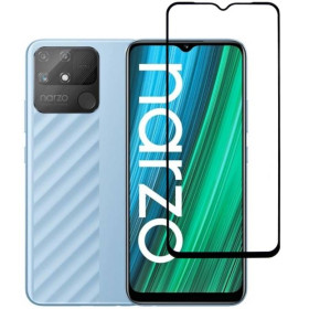 Чохли, бампера Чехлы, бампера ^/--/^ Захисне скло Fiji Premium для Realme Narzo 50 /--/ A повне проклеювання Anti-Static чорний ^_^^^ Защитное стекло Fiji Premium для Realme Narzo 50 /--/ A полное проклеивание Anti-Static черный - фото фото фото