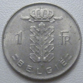 Бельгія Бельгия ^/--/^ Бельгія 1 франк 1975 року Belgie 42658 ^_^^^ Бельгия 1 франк 1975 года Belgie 42658 - фото фото фото