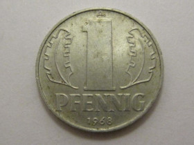 НДР, ФРН ГДР, ФРГ ^/--/^ Германия - ГДР 1 пфенниг 1968 года 3 /--/ П /--/ 1120 ^_^^^ Німеччина - НДР 1 пфеніг 1968 року 3 /--/ П /--/ 1120 - фото фото фото
