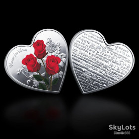 Сувенири Сувениры ^/--/^ Памятная монета День Святого Валентина I Love You Silver ^_^^^ День Святого Валентина I Love You Silver - фото фото фото