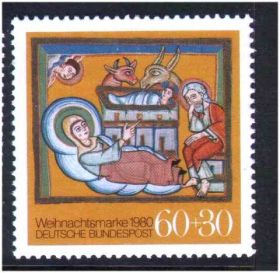 НДР, ФРН ГДР, ФРГ ^/--/^ Германия  1980 г MNH - религия - 2 /--/ е марки ^_^^^ Німеччина 1980 MNH - релігія - 2 /--/ е марки - фото фото фото