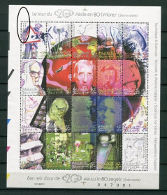Освоєння космосу Освоение космоса ^/--/^ Бельгия  Belgium Space 2001 Mi 3074-3093 History of the 20 /--/ th century MNH Текст справа по вертикали ^_^^^ Бельгія Belgium Space 2001 Mi 3074-3093 History of the 20 /--/ th century MNH Текст праворуч по вертикалі - фото фото фото