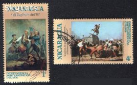 Центральна Америка Центральная Америка ^/--/^ Никарагуа (1975) 200 лет независимости США ^_^^^ Нікарагуа (1975) 200 років незалежності США - фото фото фото