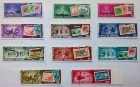 Того Того ^/--/^ Того 1963-1967 Почтовый сервис, марка на марке,  (2 серии), гашеные ^_^^^ Того 1963-1967 Поштовий сервіс, марка на марці, (2 серії), гашені - фото фото фото