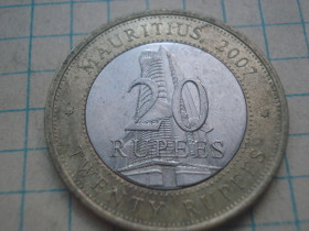 Австралія і Океанія Австралия и Океания ^/--/^ 20 /--/ рупій 2007 Маврікій ^_^^^ 20 /--/ рупий 2007 Маврикий - фото фото фото