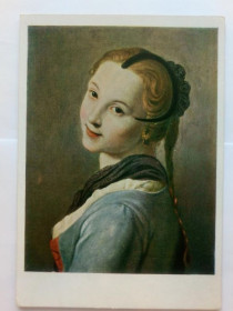 СРСР СССР ^/--/^ Почтовая карточка СССР. П. РОТАРИ. ГОЛОВКА.  1930 год. Издание  Гос. Третьяковской галереи. Чистая. ^_^^^ Поштова картка СРСР. П. Ротарі. Головка. 1930. Видання Держ. Третьяковська галерея. Чистий. - фото фото фото
