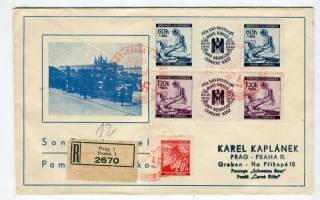 Європа Европа ^/--/^ Німецький червоний хрест. Конверт 1941 Чехія. ^_^^^ Немецкий красный крест. Конверт 1941 Чехия. - фото фото фото