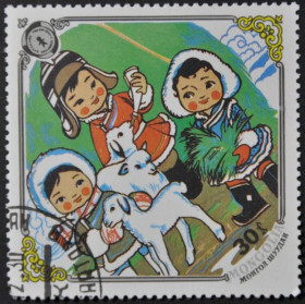 Інше Другое ^/--/^ Монголия Фауна Овца Ягненок Дети 1985 ^_^^^ Монголія Фауна Овця Ягненок Діти 1985 - фото фото фото
