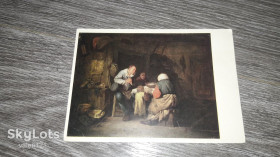 СРСР СССР ^/--/^ Открытка  СССР  Крестьянский ужин ^_^^^ Листівка СРСР Селянська вечеря - фото фото фото