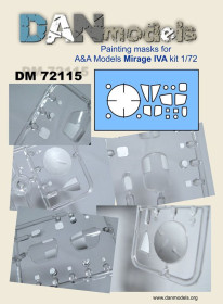 : : ^/--/^ Danmodel 72115 - маска для модели самолета Мираж 4   (A&amp;A ) - 1/72 ^_^^^ Danmodel 72115 - маска для моделі літака Міраж 4 (A&amp;A) - 1/72 - фото фото фото