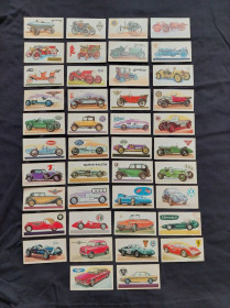 Великобританія Великобритания ^/--/^ ВИНТАЖНЫЕ ЧАЙНЫЕ КАРТОЧКИ Brooke Bond Tea Card 1950-History Of The Motor Car 42 шт ^_^^^ ВИНТАЖНІ ЧАЙНІ КАРТОЧКИ Brooke Bond Tea Card 1950-History Of The Motor Car 42 шт - фото фото фото