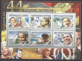 Гвінея Гвинея ^/--/^ Гвинея 2008 Президент США Барак Обама Мерилин Монро  Билл Клинтон Моника Левински Джон Кеннеди Марти ^_^^^ Гвінея 2008 Президент США Барак Обама Мерилін Монро Білл Клінтон Моніка Левінські Джон Кеннеді Марті - фото фото фото