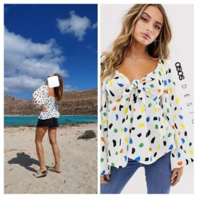 Блузки, сорочки Блузки, рубашки ^/--/^ Натуральна блуза asos з об&amp;x /--/ 27;єднання ємними рукавами-буфами яскр... ^_^^^ Натуральная блуза asos с объединение емкими рукавами-буфами яскр... - фото фото фото