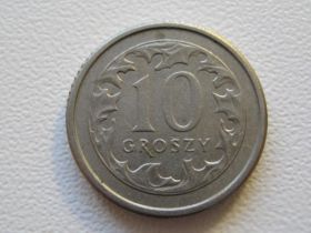 Сучасна (після ) Современная (после ) ^/--/^ Польша 10 грошей 1993 года 33621 ^_^^^ Польща 10 грошей 1993 року 33621 - фото фото фото