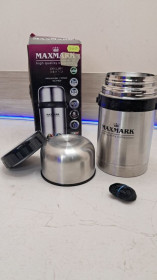 Термоси Термосы ^/--/^ Термос для їжі Maxmark Classic 800 мл срібний MK-FT /--/ 800 ^_^^^ Термос для пищи Maxmark Classic 800 мл серебряный MK-FT /--/ 800 - фото фото фото