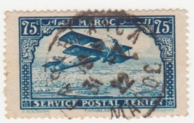 Марокко Марокко ^/--/^ Марокко 1922  г. № 47 гашеная ^_^^^ Марокко 1922 р. No 47 гашена - фото фото фото