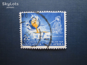 ПАР ЮАР ^/--/^ Марка ЮАР 1961 стандарт шахта золотодобыча 2 цента гаш ^_^^^ Марка ПАР 1961 стандарт шахта золотодобування 2 цента гаш - фото фото фото