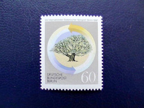 НДР, ФРН ГДР, ФРГ ^/--/^ Поштова марка Німеччина Західний Берлін &amp;quot; Конгрес &amp;quot; 1987 рік ** ^_^^^ Почтовая марка Германия Западный Берлин &amp;quot; Конгресс &amp;quot; 1987 год ** - фото фото фото