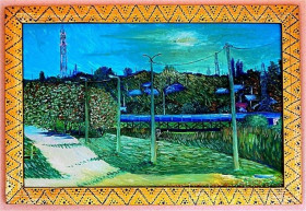Картини, Гравюри, Живопис та Графіка Картины, Гравюры, Живопись и Графика ^/--/^ Вид на телевышку в Вознесенске. двп масло 40*60 /--/ см. ^_^^^ Вид на телевежу в Вознесенську. двп масло 40 * 60 см. - фото фото фото