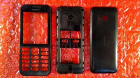 Комплектуючі для корпусів Комплектующие для корпусов ^/--/^ Nokia 215 корпус в сборе оригинал бу ^_^^^ Nokia 215 корпус у зборі оригінал бу - фото фото фото