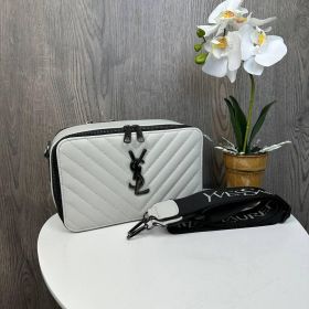 Сумки Сумки ^/--/^ Якісна жіноча невелика сумка, клатч YSL чорна екошкіра, стильна сумка через плече Сірий ^_^^^ Качественная женская небольшая сумка, клатч YSL черная экокожа, стильная сумка через плечо Серый - фото фото фото
