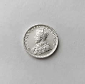 Британські колонії Британские колонии ^/--/^ 2 АННЫ ИНДИЯ 1912 состояние UNC серебро РЕДКАЯ!!! ^_^^^ АННИ ІНДІЯ 1912 стан UNC срібло Рідка!!! - фото фото фото